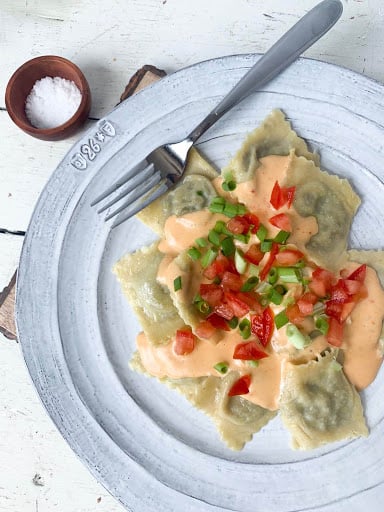 Homemade Creamy Mushroom Ravioli Recipe - An Italian in my Kitchen