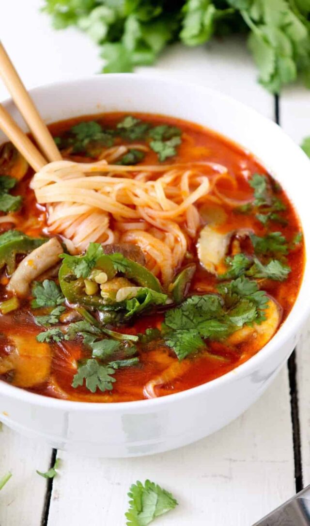 Thai Red Curry Noodle Soup - Season & Thyme