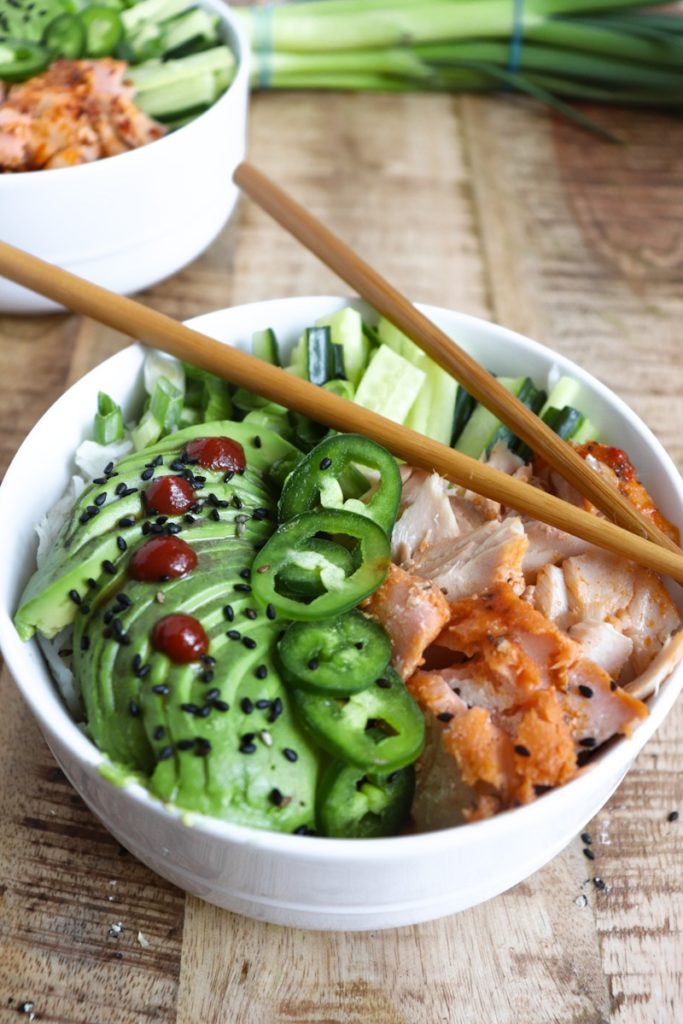 EASY Salmon Poke Bowl Recipe - Raw & Cooked Versions!