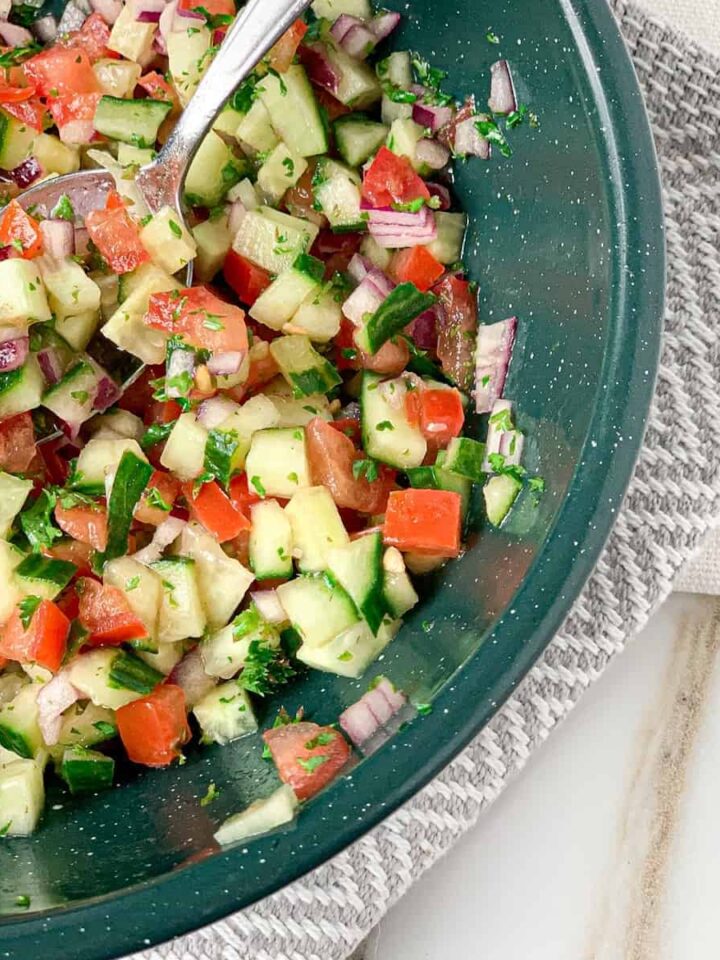 chopped greek salad featured