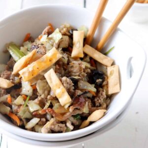 egg roll bowl featured