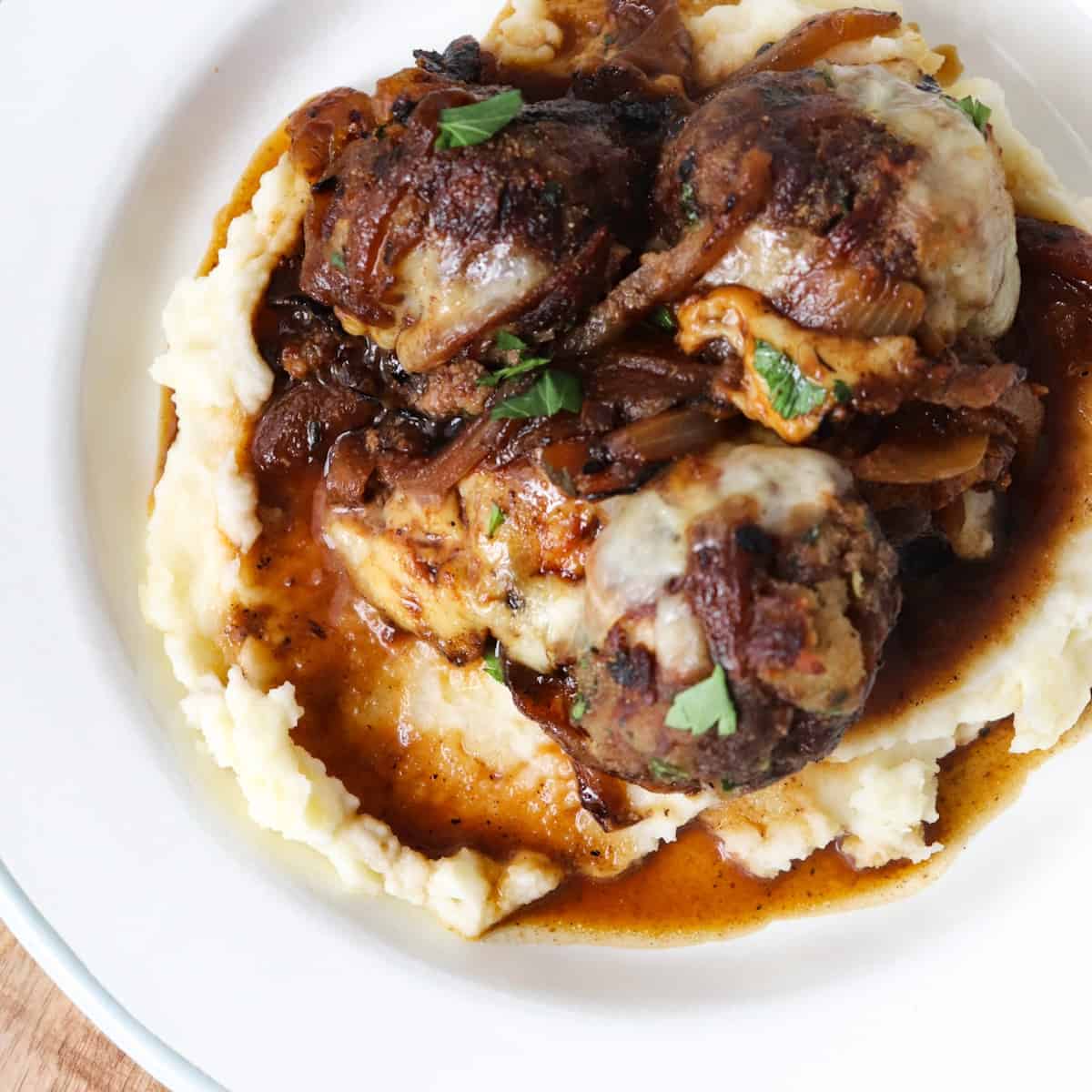 French Onion Soup Meatballs