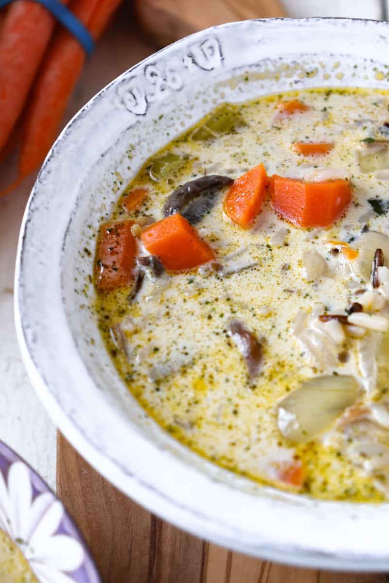 Cozy Autumn Wild Rice Soup - Season & Thyme