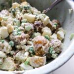 potato salad with peas featured