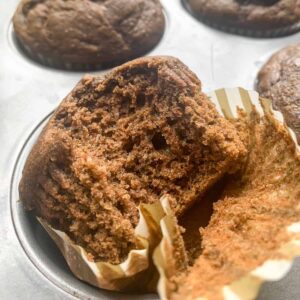 spinach chocolate muffins featured