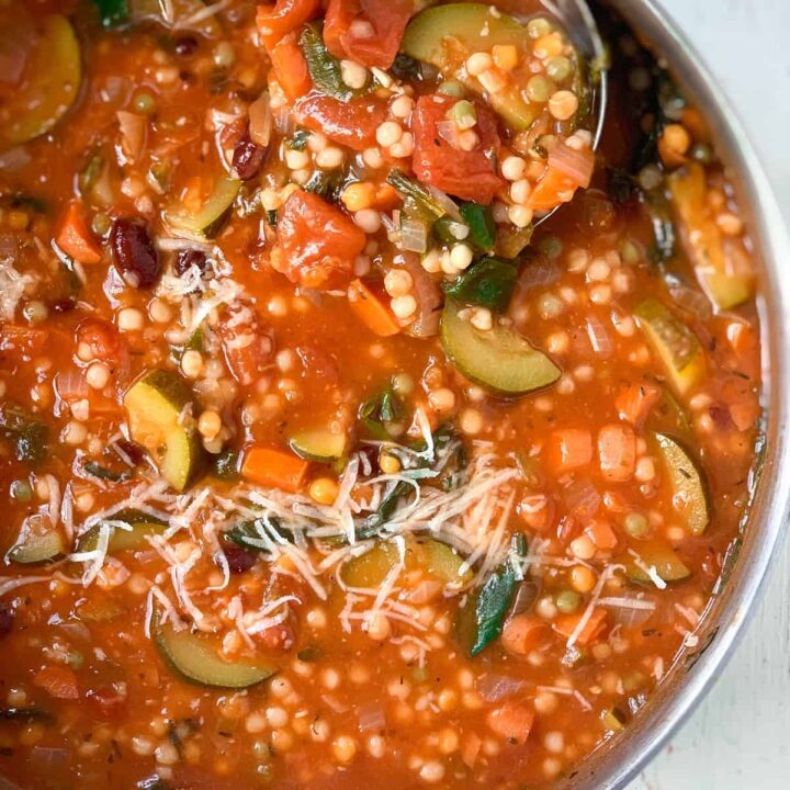 Vegetable Soup with Israeli Couscous - Season & Thyme