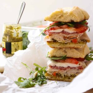 turkey pesto sandwich featured