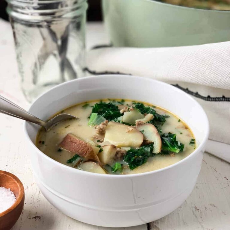 Spicy Sausage and Kale Soup - Season & Thyme