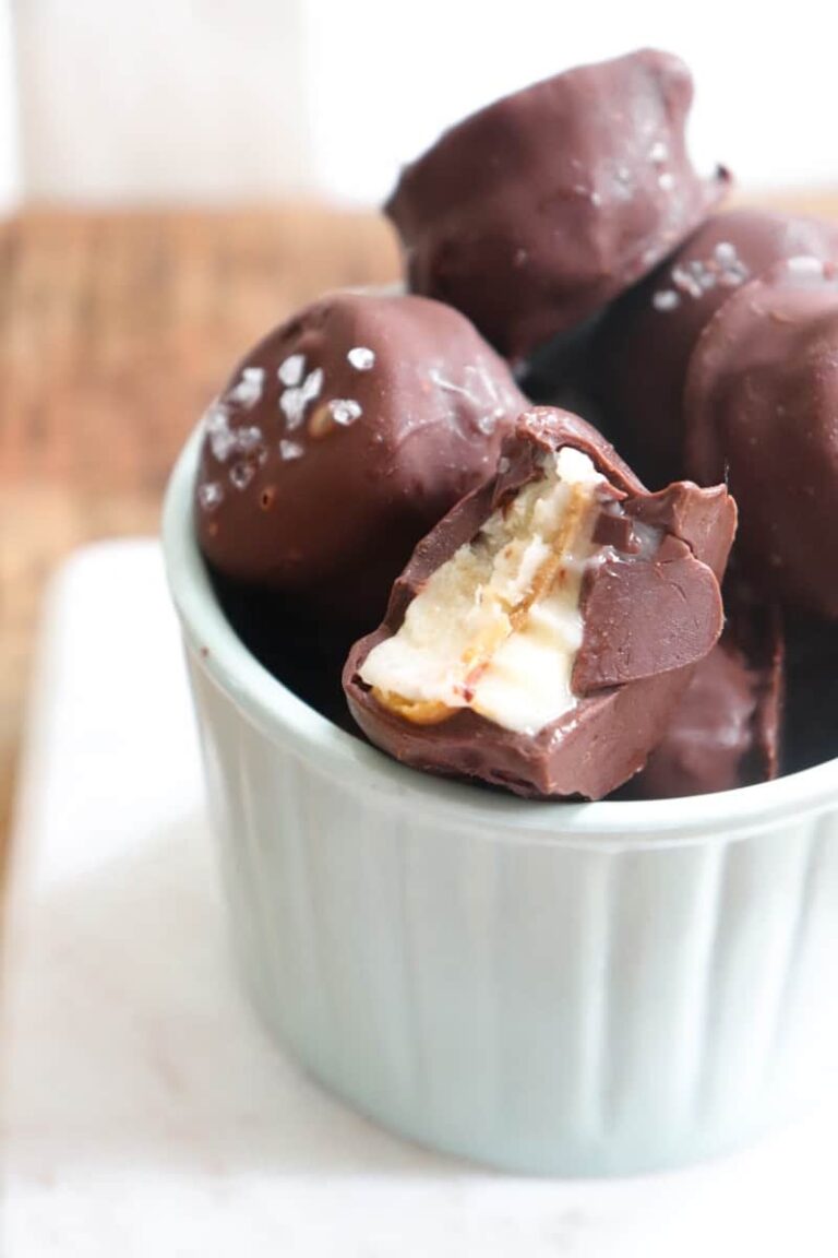 Frozen Banana Peanut Butter Bites Season & Thyme