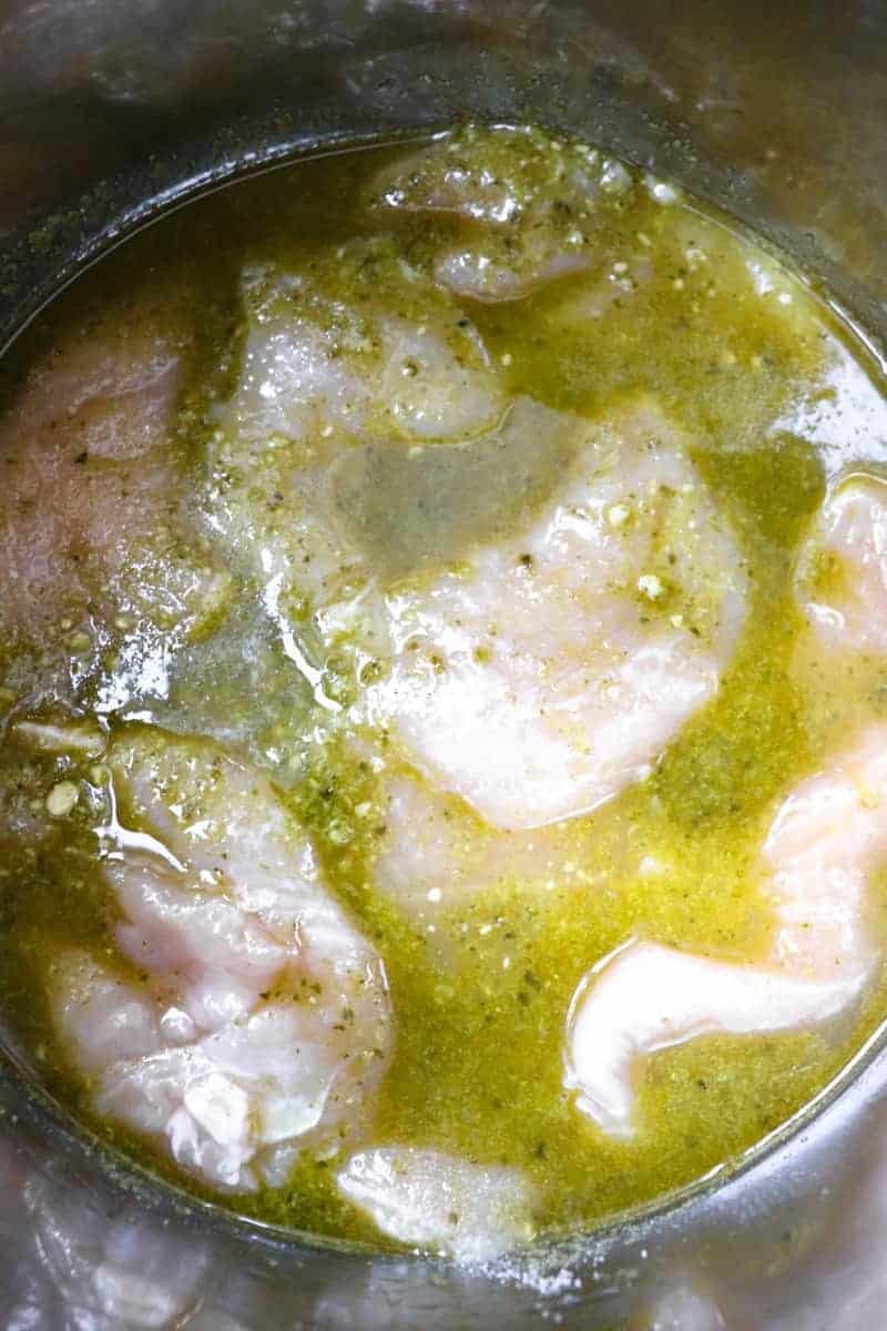 Creamy Instant Pot Pesto Chicken Season & Thyme