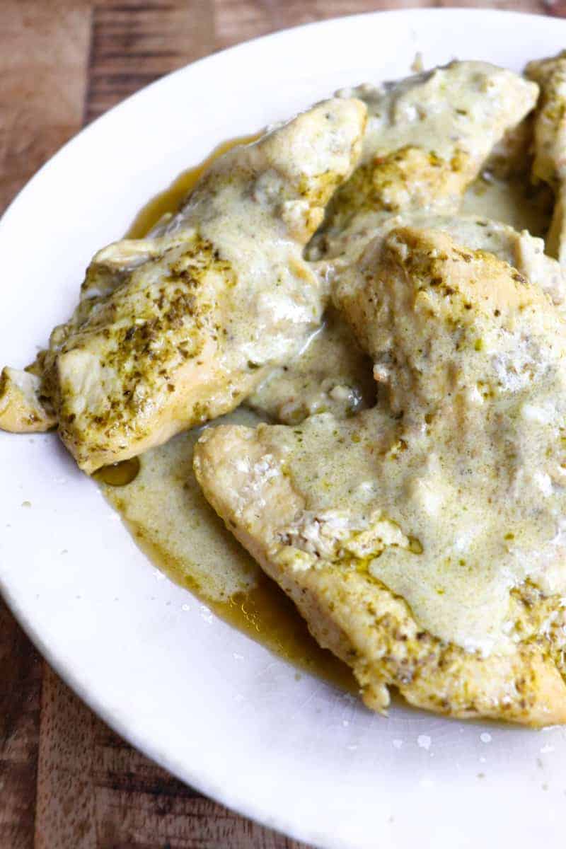 Creamy Instant Pot Pesto Chicken Season & Thyme