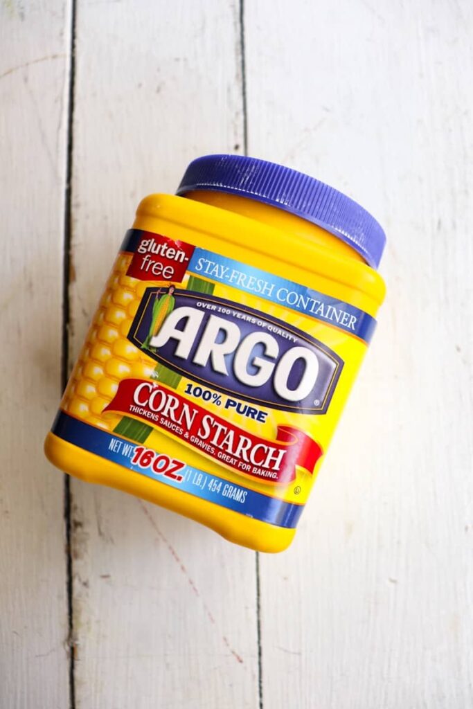 overhead shot of argo cornstarch