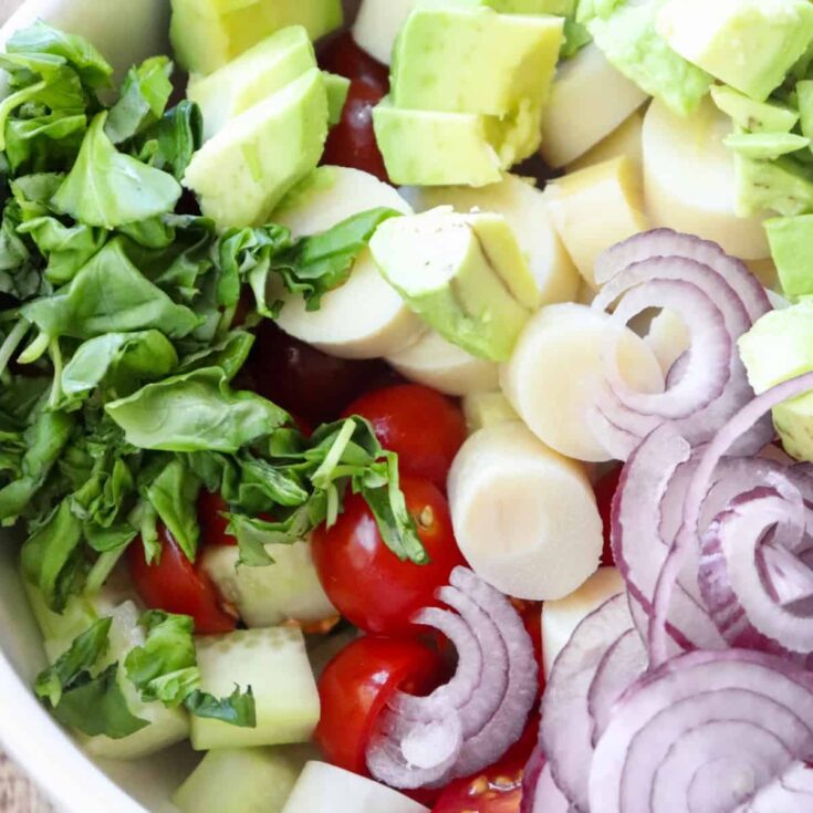 Cucumber Salad with Hearts of Palm Season & Thyme