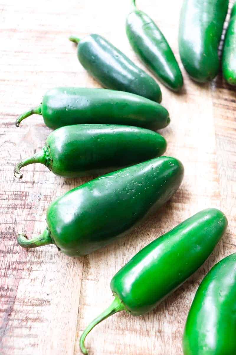 peppers in a semicircle 