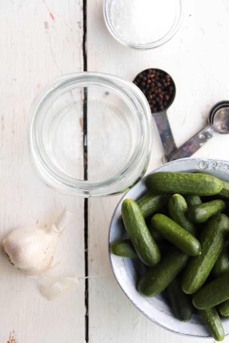 Fermented Pickles without Vinegar Season & Thyme