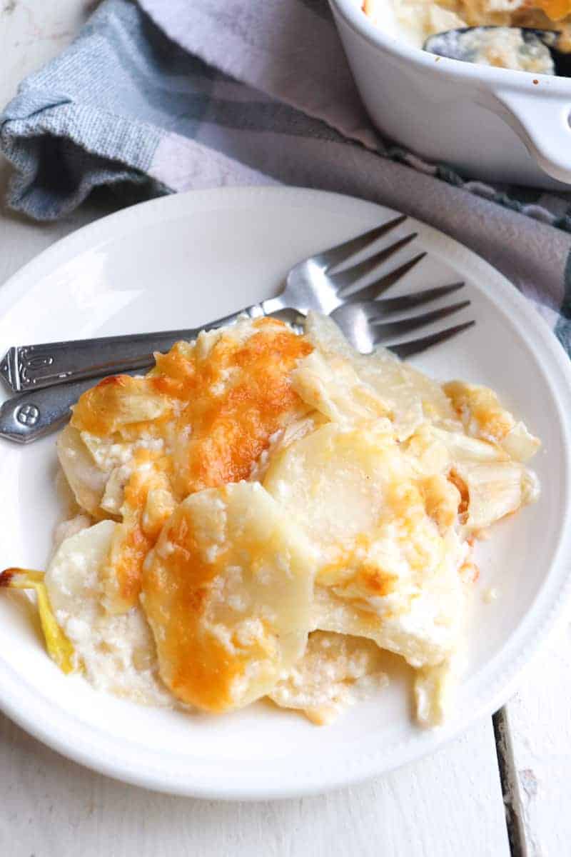 Cheesy Leeks and Potatoes Au Gratin - Season & Thyme