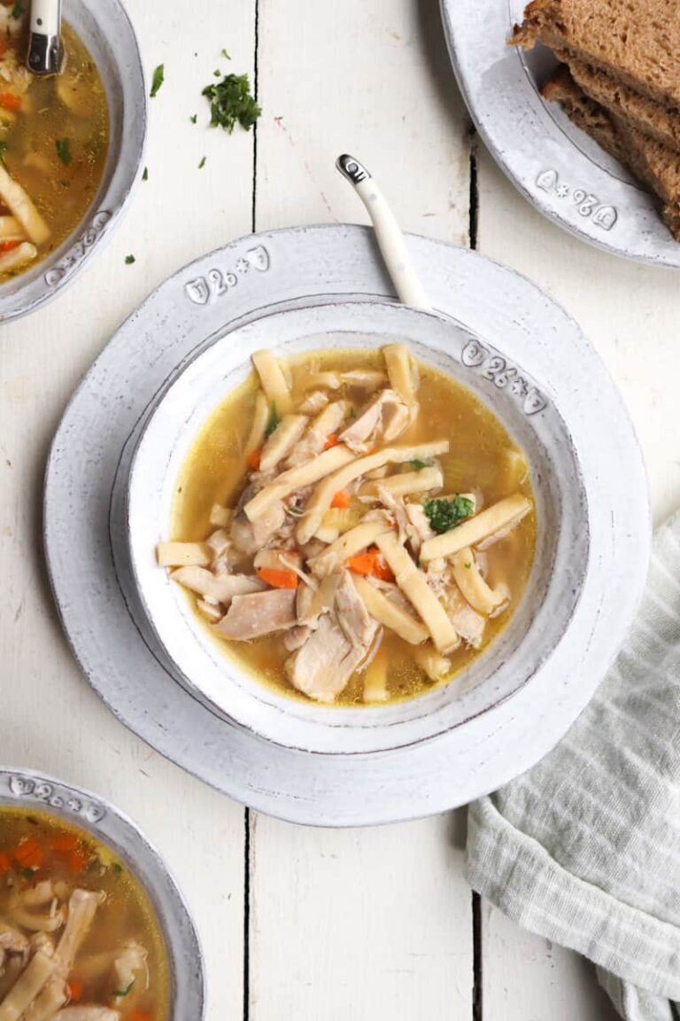 Classic Chicken Noodle Soup with Reames Noodles - Season & Thyme