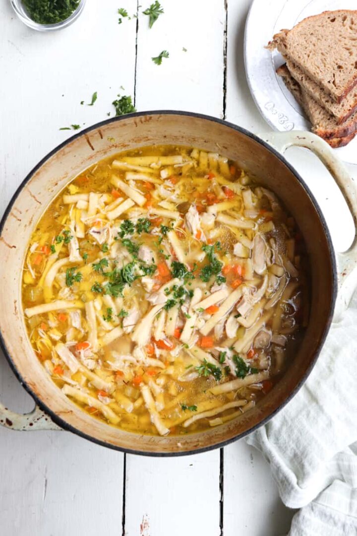 Classic Chicken Noodle Soup with Reames Noodles - Season & Thyme