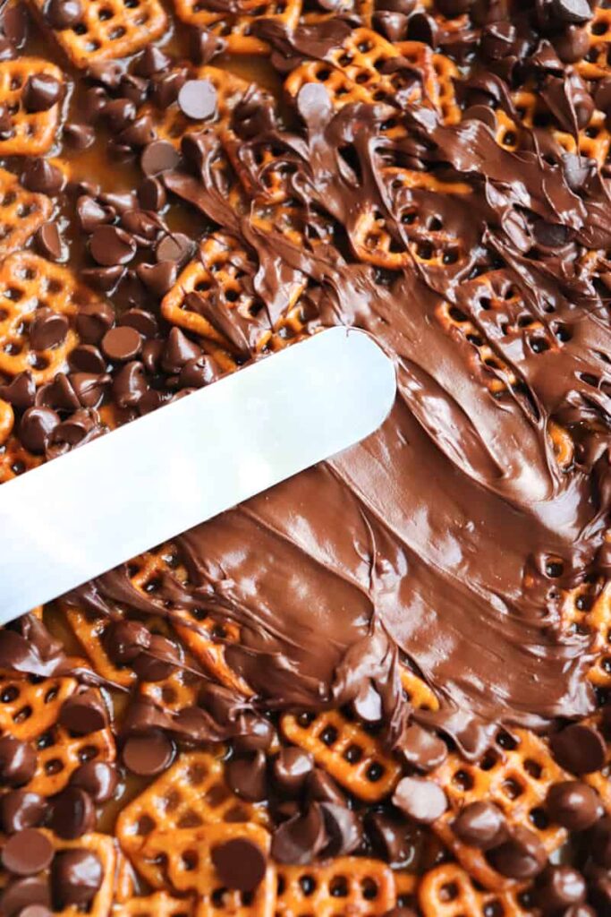 chocolate being spread