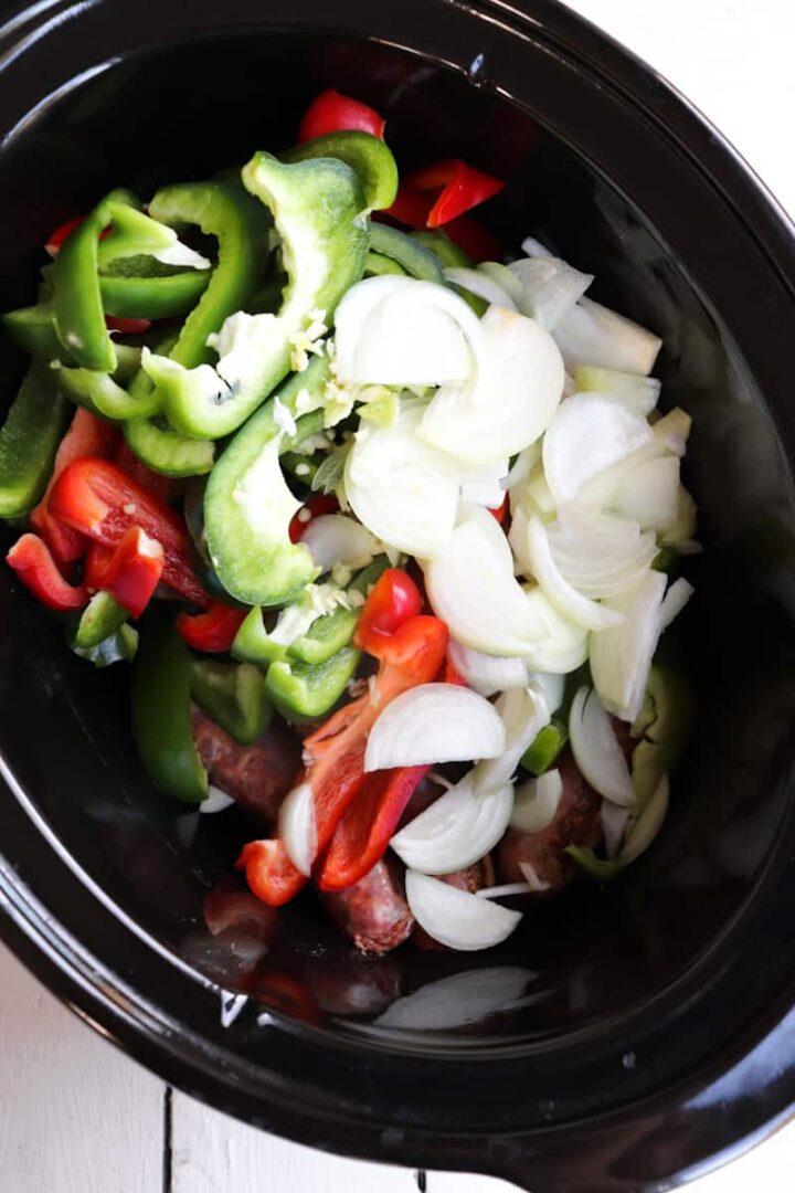 Crockpot Sausage and Peppers Rustica Season & Thyme