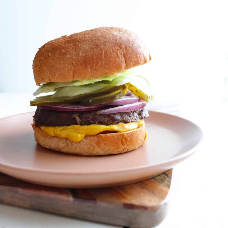 Ninja Foodi Frozen Burgers (in Air Fryer) Season & Thyme