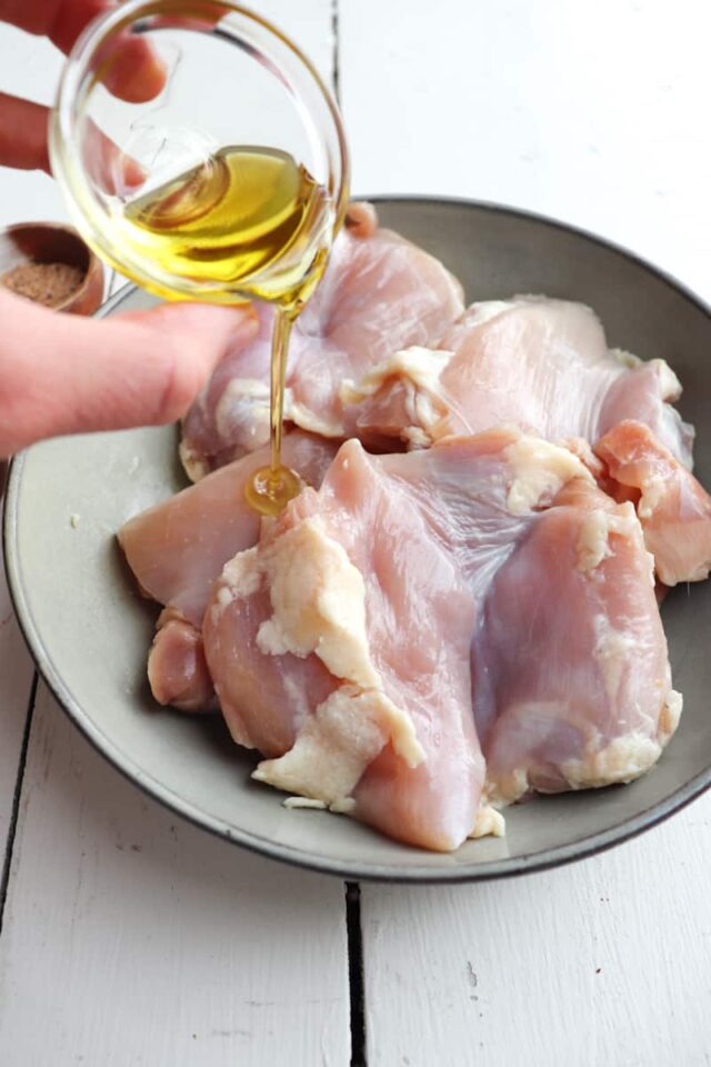 Ninja Foodi Chicken Thighs (Air Fryer) Season & Thyme