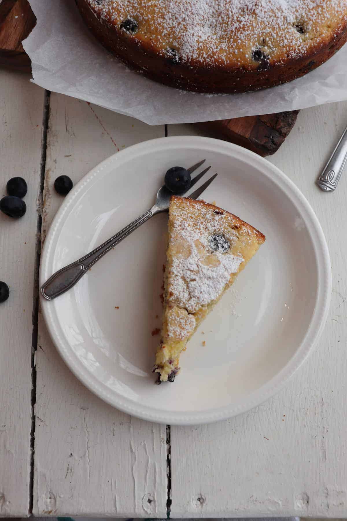 Easy Lemon Blueberry Ricotta Cake - Season & Thyme