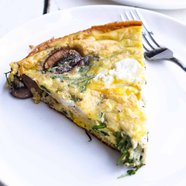 Arugula, Mushroom, and Goat Cheese Frittata (Low Carb) Season & Thyme