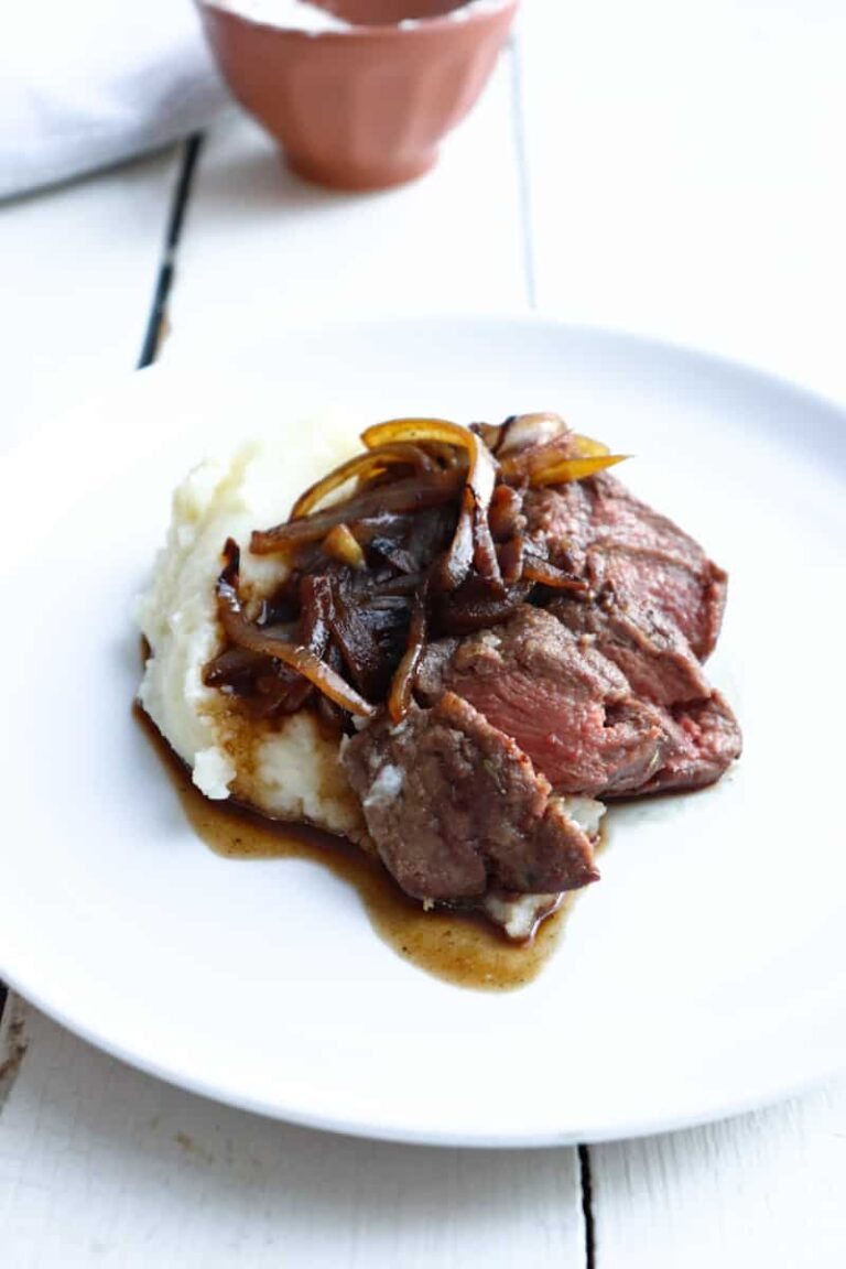 Venison Medallions with Balsamic Onion Sauce Season & Thyme