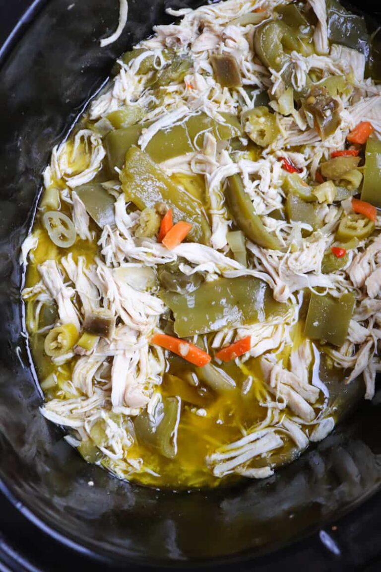Crockpot Chicken Giardiniera Sandwiches Season & Thyme
