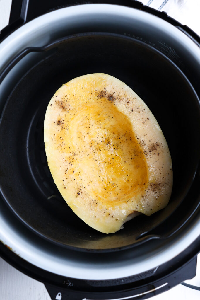 Ninja Foodi Spaghetti Squash (Air Fryer) Season & Thyme