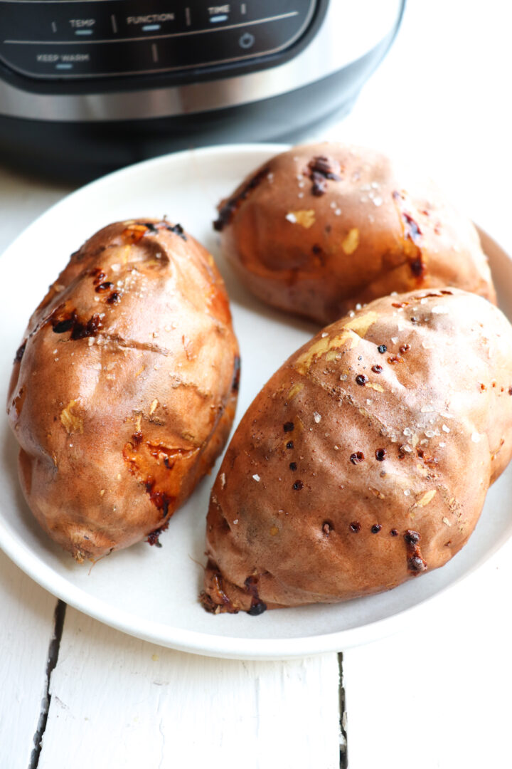 Ninja Foodi Sweet Potatoes (in the Air Fryer) Season & Thyme