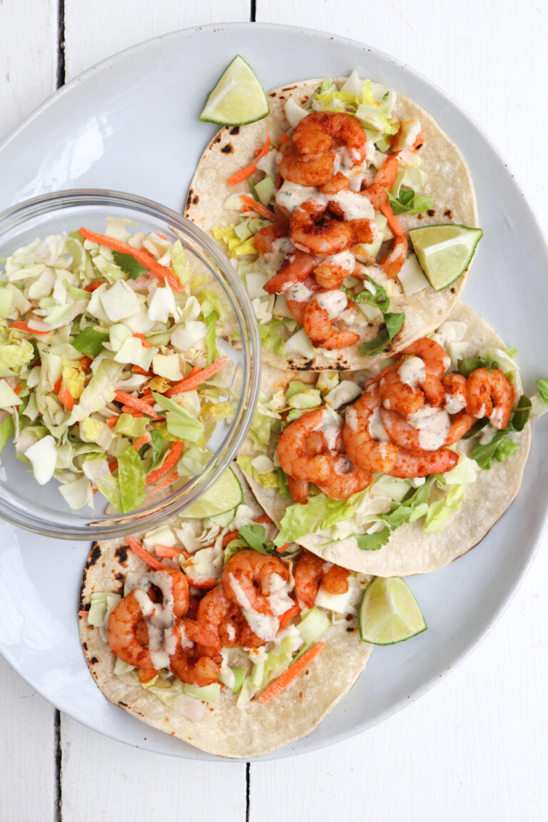 Baja Shrimp Tacos with Cabbage - Season & Thyme