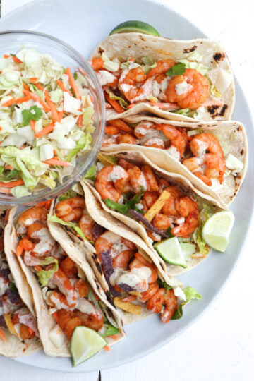 Baja Shrimp Tacos with Cabbage - Season & Thyme