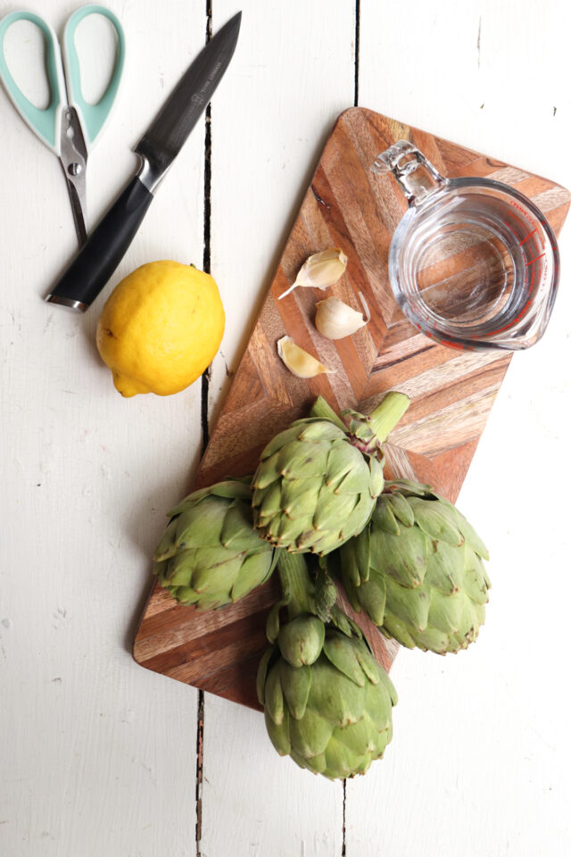 Ninja Foodi Whole Artichokes (Instant Pot) Season & Thyme