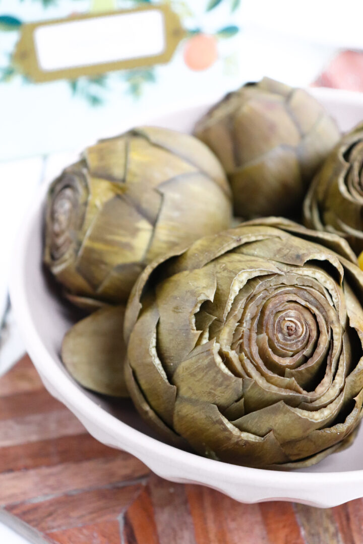 Ninja Foodi Whole Artichokes (Instant Pot) Season & Thyme