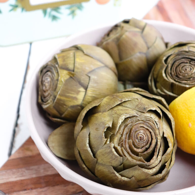 Ninja Foodi Whole Artichokes (Instant Pot) Season & Thyme