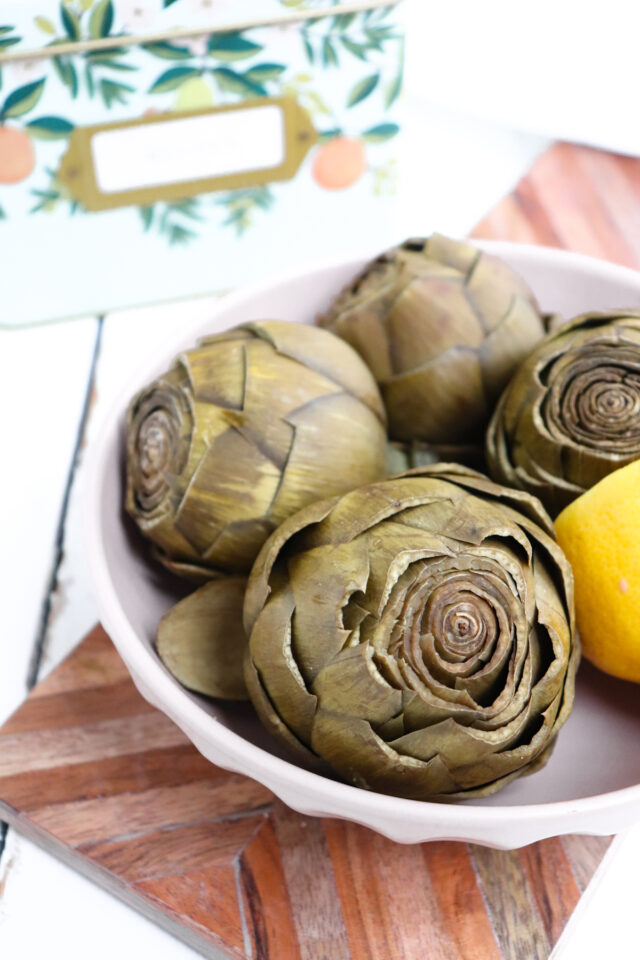 Ninja Foodi Whole Artichokes (Instant Pot) Season & Thyme