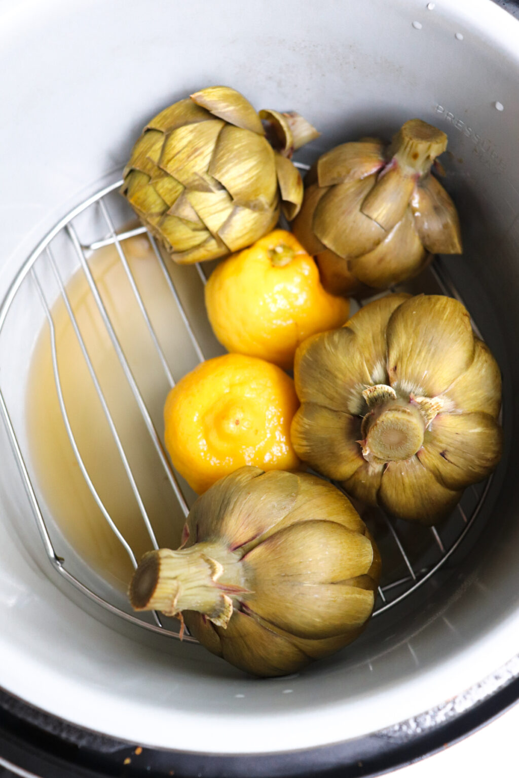 Ninja Foodi Whole Artichokes (Instant Pot) Season & Thyme
