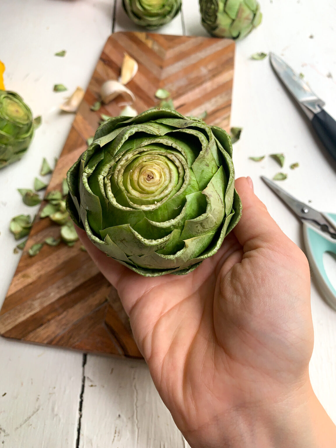 Ninja Foodi Whole Artichokes (Instant Pot) Season & Thyme