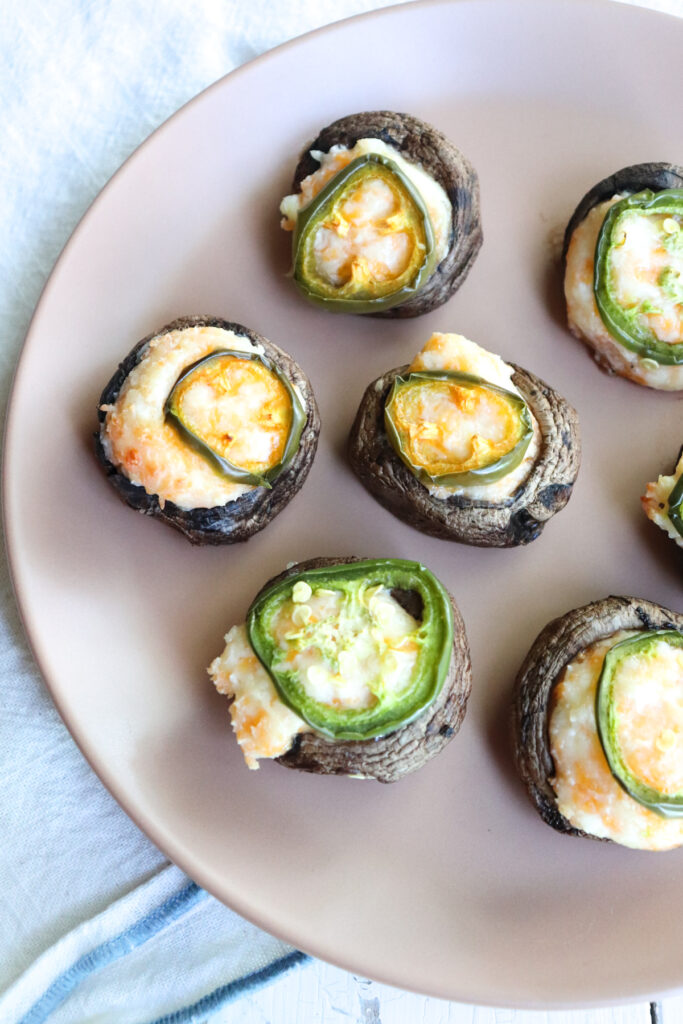 Jalapeno Popper Stuffed Mushrooms with Cream Cheese Season & Thyme