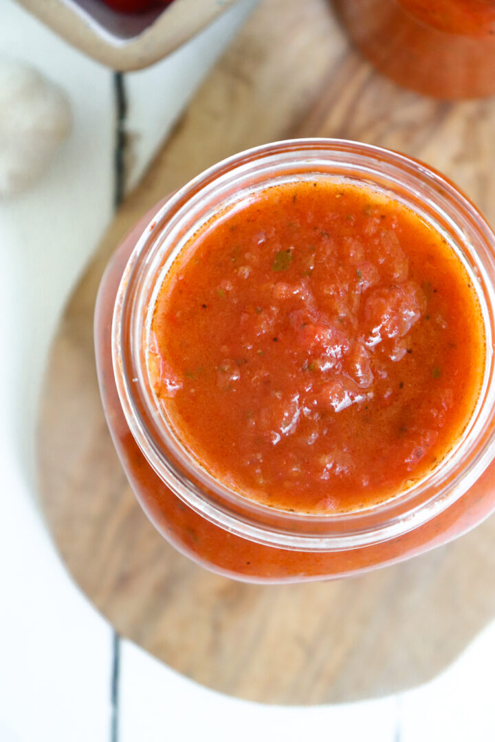 Instant Pot Tomato Sauce With Fresh Tomatoes Season And Thyme