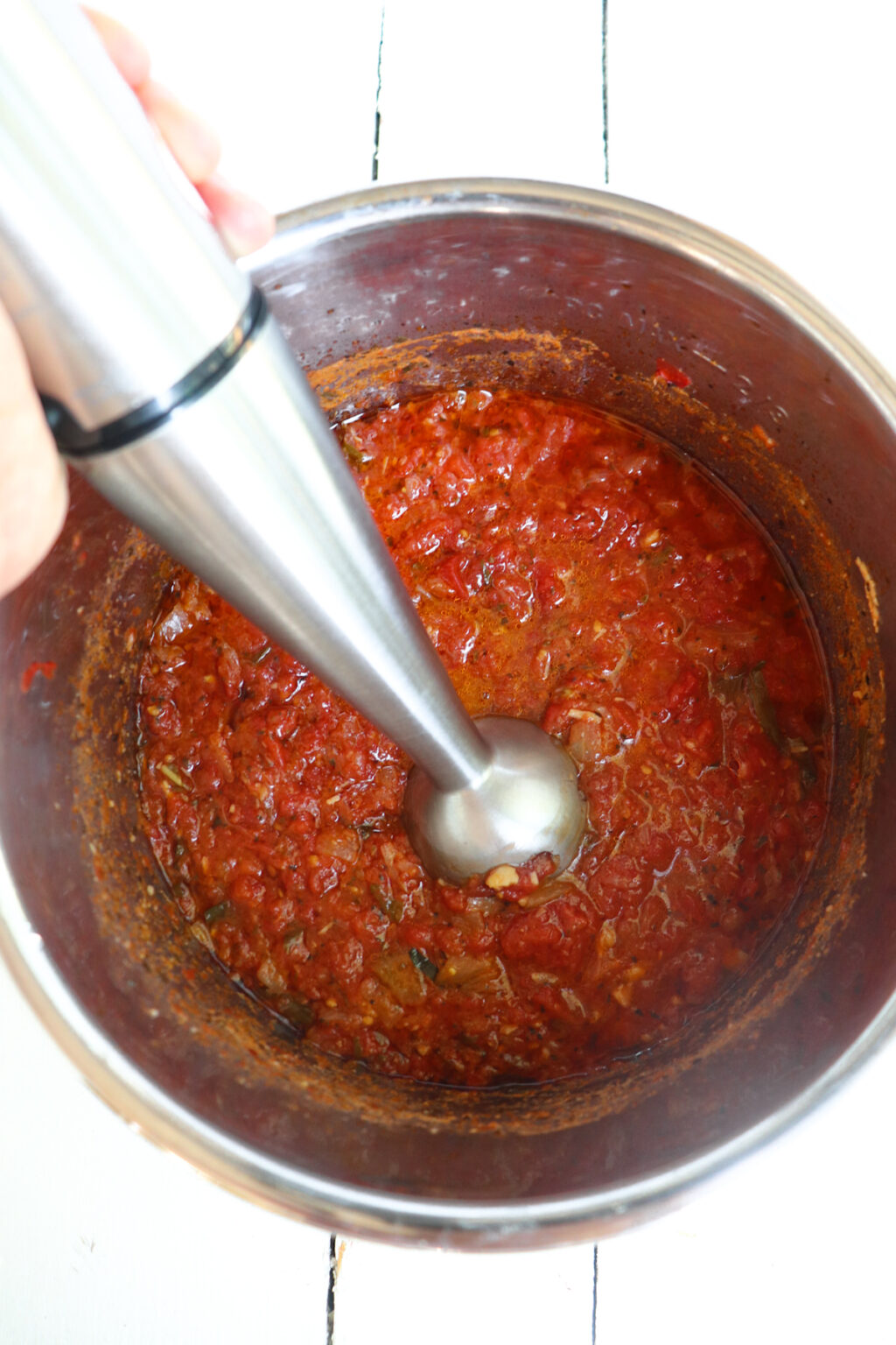 Instant Pot Tomato Sauce With Fresh Tomatoes Season And Thyme