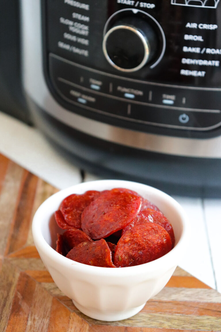 Air Fryer Pepperoni Chips Season & Thyme