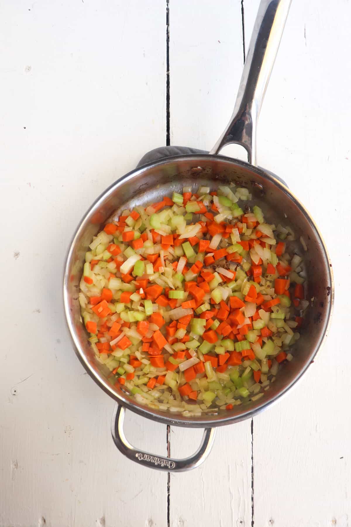 sauteed mirepoix.