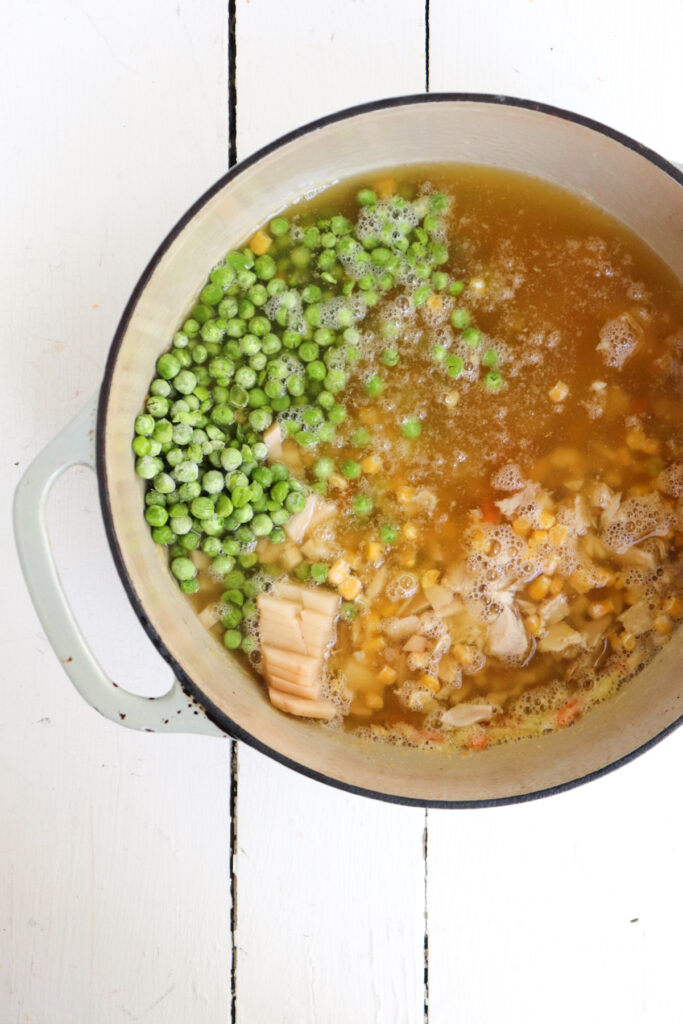 Potbelly Chicken Pot Pie Soup with Pie Crust Crumbles Season & Thyme