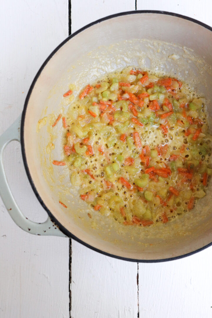 Potbelly Chicken Pot Pie Soup with Pie Crust Crumbles Season & Thyme