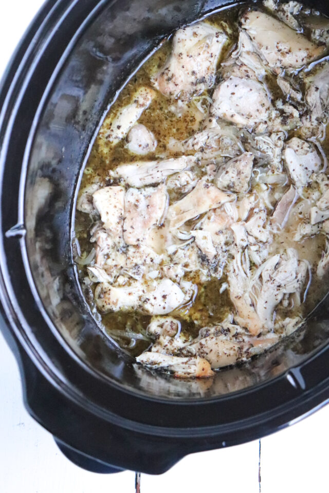 Slow Cooker Greek Chicken Gyros Season & Thyme