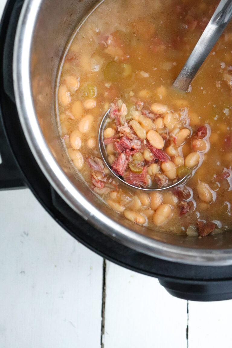 Instant Pot Ham and Beans Season & Thyme