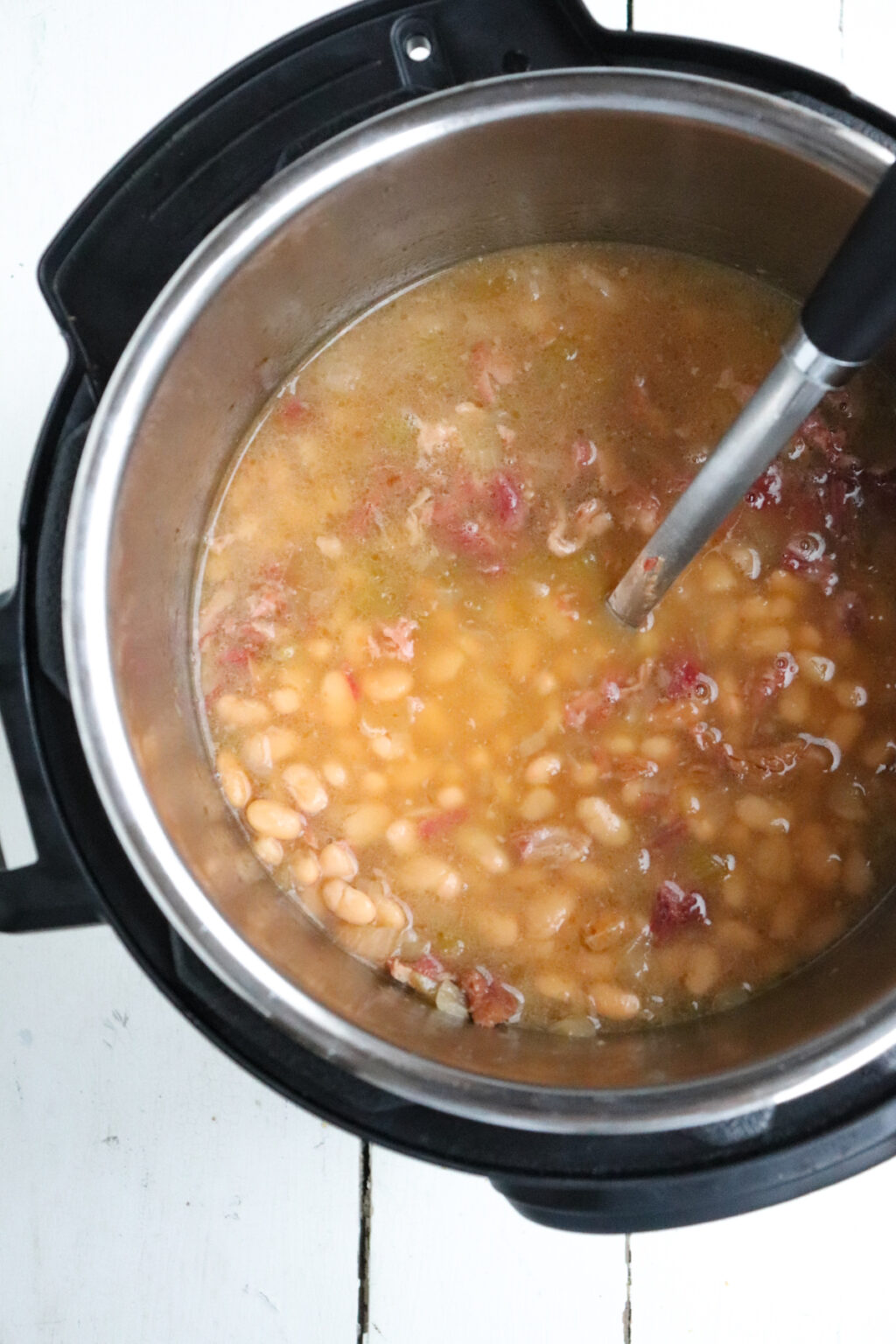Instant Pot Ham and Beans Season & Thyme